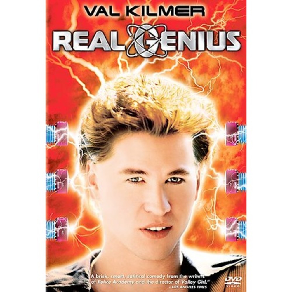 Real Genius w/ Val Kilmer, OOP DVD, directed by Martha Coolidge With Insert